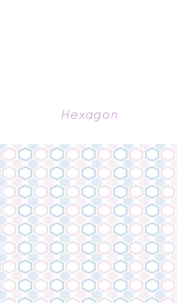 [LINE着せ替え] Hexagon / purpleの画像1