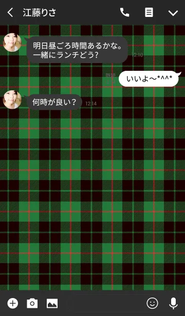 [LINE着せ替え] TARTAN CHECK COLLECTION #53の画像3