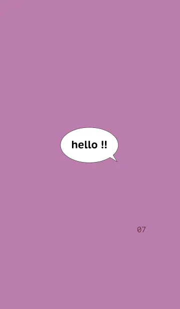 [LINE着せ替え] Hello！！ -07-の画像1