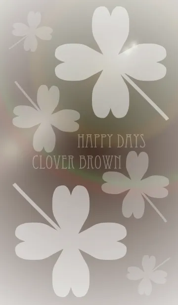 [LINE着せ替え] Happy Days Clover Brownの画像1