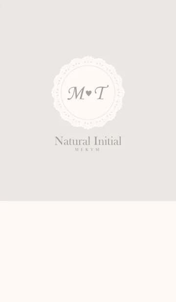 [LINE着せ替え] INITIAL -M＆T- Naturalの画像1