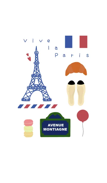 [LINE着せ替え] Vive la Parisの画像1