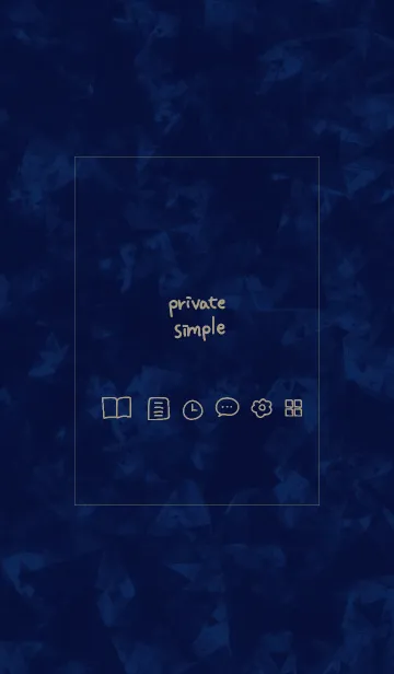 [LINE着せ替え] Private simple2 -iolite-の画像1