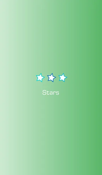 [LINE着せ替え] Green Gradation-Starsの画像1