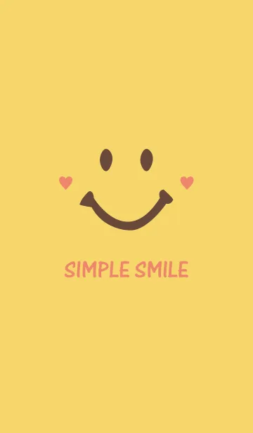 [LINE着せ替え] SIMPLE SMILE. -Yellow＆Brown-の画像1