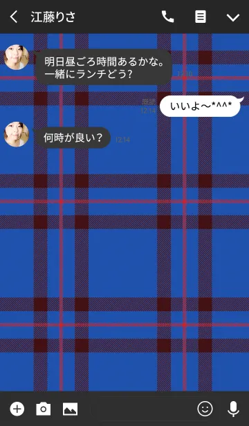 [LINE着せ替え] TARTAN CHECK COLLECTION #55 *ELLIOTの画像3