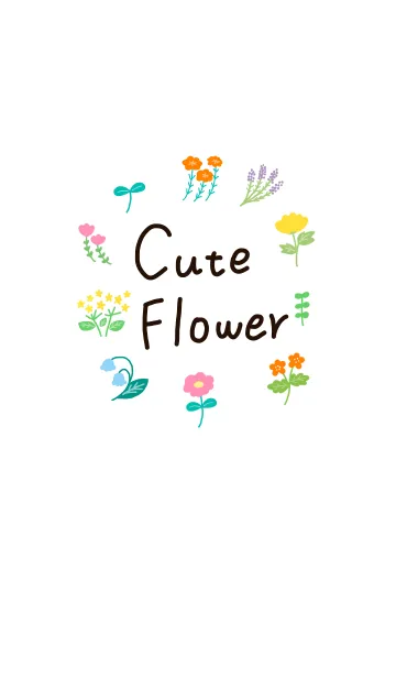 [LINE着せ替え] Cute flowerの画像1