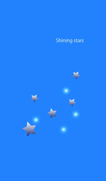 [LINE着せ替え] Shining star in skyblueの画像1