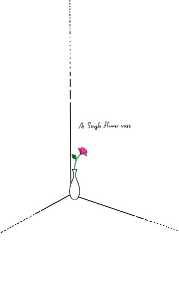 [LINE着せ替え] A single flower vaseの画像1