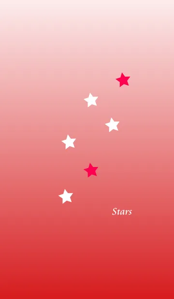 [LINE着せ替え] Stars in Red Gradationの画像1