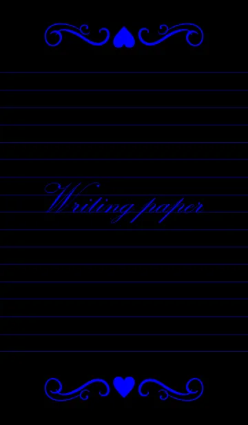 [LINE着せ替え] Writing paper-Vividblue-の画像1