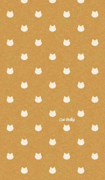 [LINE着せ替え] Cat Polka[Kraft and White]の画像1