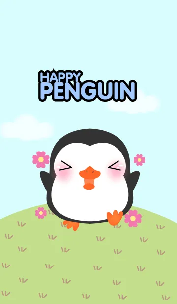 [LINE着せ替え] Happy Cute Penguin Theme(jp)の画像1