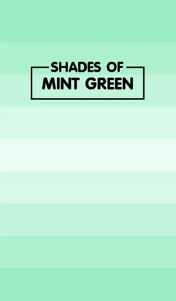 [LINE着せ替え] Shades Of Mint Green theme(jp)の画像1