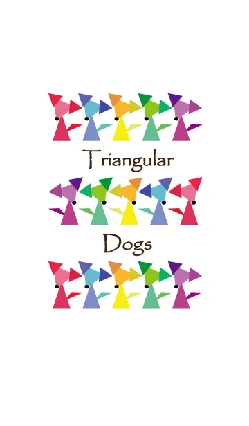 [LINE着せ替え] Triangular Dogsの画像1