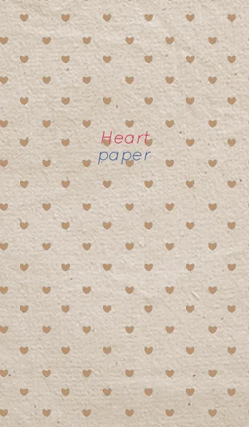 [LINE着せ替え] paper / brown (heart)の画像1