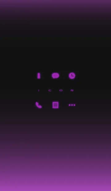 [LINE着せ替え] Simple Icon - PURPLE -の画像1