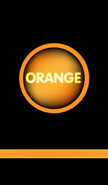 [LINE着せ替え] Light Orange in Black theme(jp)の画像1