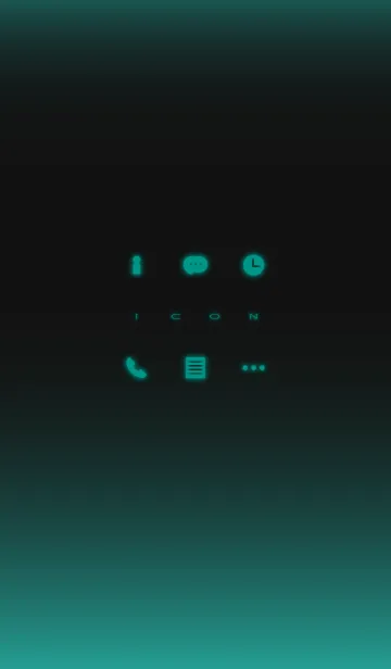 [LINE着せ替え] Simple Icon - TEAL -の画像1