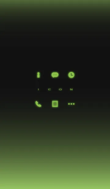 [LINE着せ替え] Simple Icon - LIGHT GREEN -の画像1