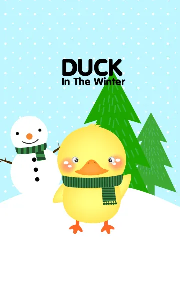 [LINE着せ替え] Cute Duck In The Winter(jp)の画像1