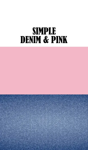 [LINE着せ替え] Simple denim ＆ pink.の画像1