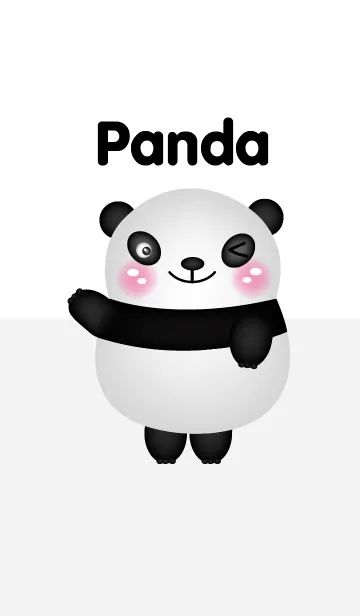 [LINE着せ替え] Simple Cute Panda theme v2(jp)の画像1