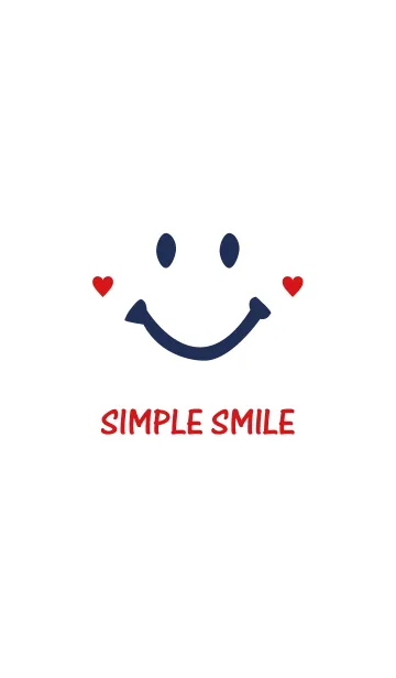 [LINE着せ替え] SIMPLE SMILE. -Navy-の画像1