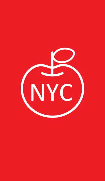 [LINE着せ替え] BIG APPLE[RED]の画像1