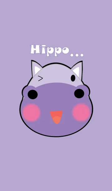 [LINE着せ替え] Cute hippo theme v.1 (JP)の画像1