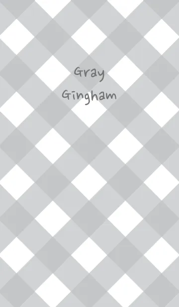 [LINE着せ替え] Gray Ginghamの画像1