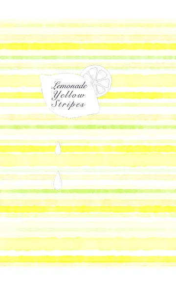 [LINE着せ替え] Lemonade Yellow Stripes-レモネードの縞の画像1