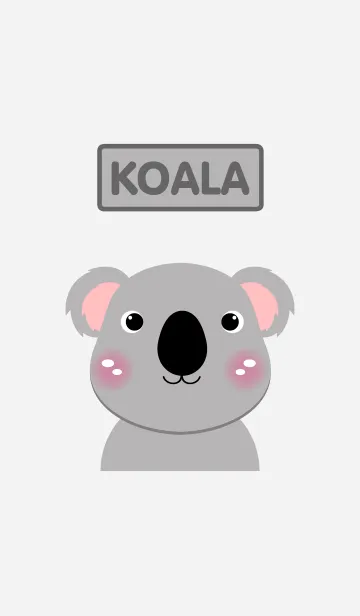 [LINE着せ替え] Simple Cute Koala theme(jp)の画像1