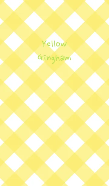 [LINE着せ替え] Yellow Ginghamの画像1