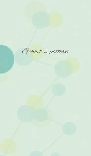 [LINE着せ替え] Geometric pattern / greenの画像1