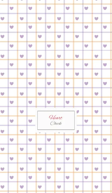 [LINE着せ替え] check3 / purple (heart)の画像1