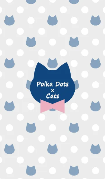 [LINE着せ替え] Polka Dots and Cats(Winter color)Jの画像1