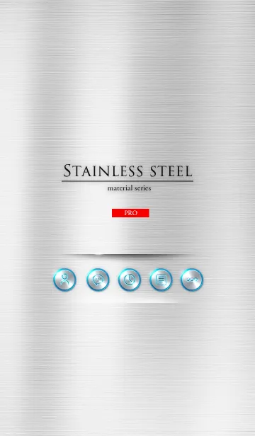 [LINE着せ替え] Stainless steel PRO -material series-の画像1