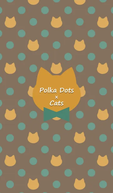 [LINE着せ替え] Polka Dots×Cats(Autumn color)Jの画像1