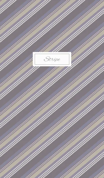 [LINE着せ替え] stripe2 / beige and blueの画像1