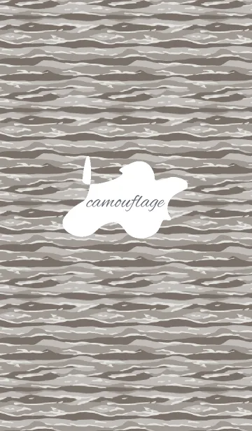 [LINE着せ替え] camouflage2 / grayの画像1