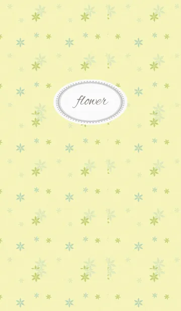 [LINE着せ替え] flower3 / yellow and greenの画像1