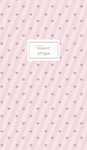 [LINE着せ替え] stripe3 / pink (heart)の画像1