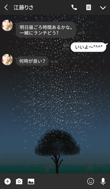 [LINE着せ替え] 星の降る夜に＊7の画像3