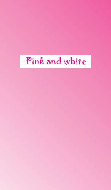 [LINE着せ替え] Pink and white theme (JP)の画像1