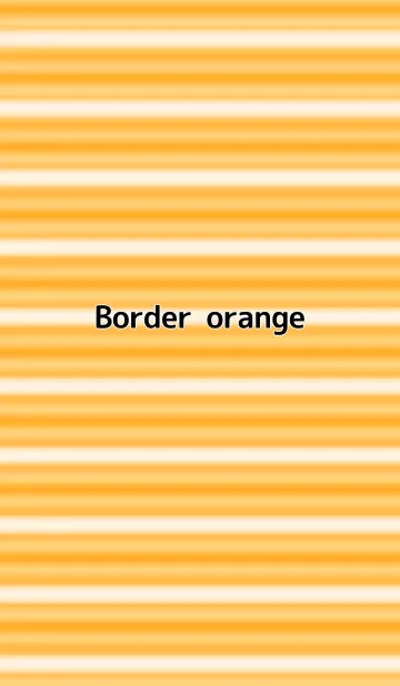 [LINE着せ替え] Border - orangeの画像1