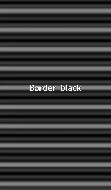 [LINE着せ替え] Border - blackの画像1