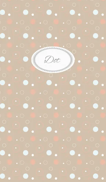 [LINE着せ替え] Dot6 / brownの画像1