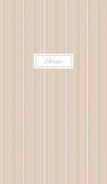 [LINE着せ替え] Stripe4 / brownの画像1