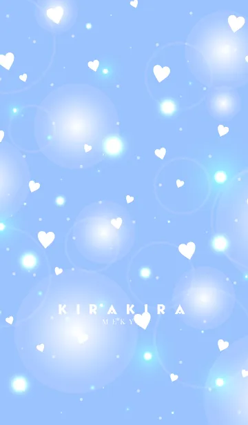 [LINE着せ替え] K I R A K I R A -BLUE HEART-の画像1